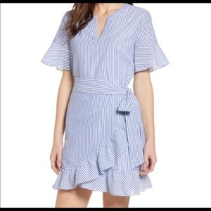Vineyard Vines Seersucker Wrap Dress